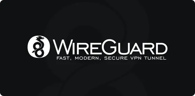 WireGuard logo with the tagline fast, modern, secure VPN tunnel