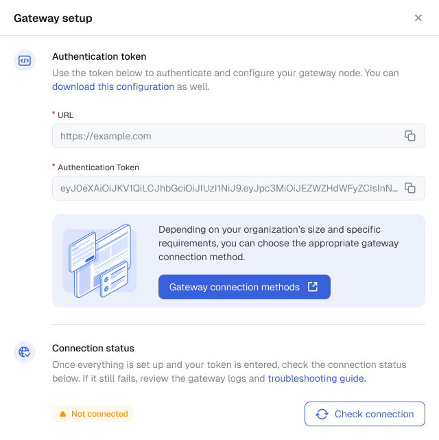 Defguard gateway setup interface